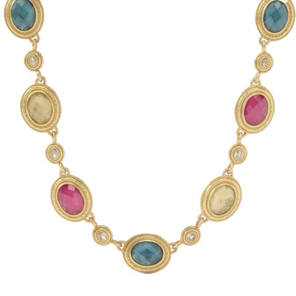 Julie Vos Tudor Necklace Multi Stone